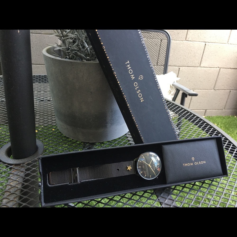 NWT Thom Olson watch with interchangeable charms